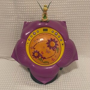 Rare HTF DISNEY Fairies Tinker Bell Flower CD Player Boombox - Model F500B WORKS